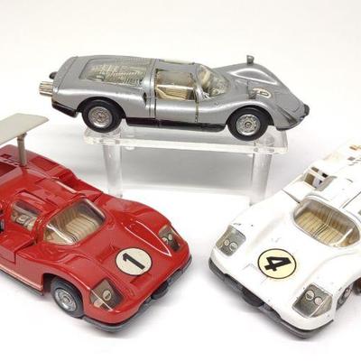 (3) Schuco Micro Racers Windup Toys