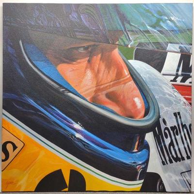Frederick Yohe Original F1 Driver "Senna" Painting