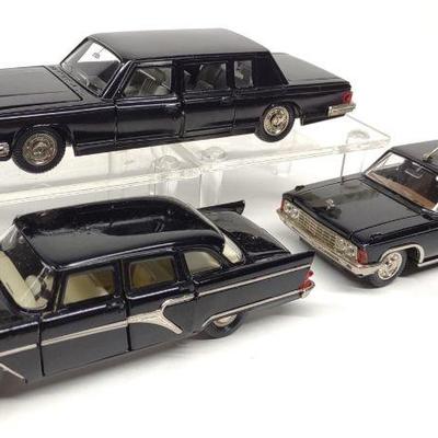 3 Soviet USSR Novo Export & Chaika Diecast Cars