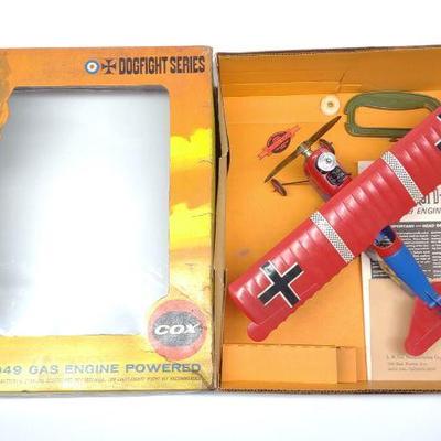 Cox Fokker D-VII Gas Powered Airplane Toy w/ Box