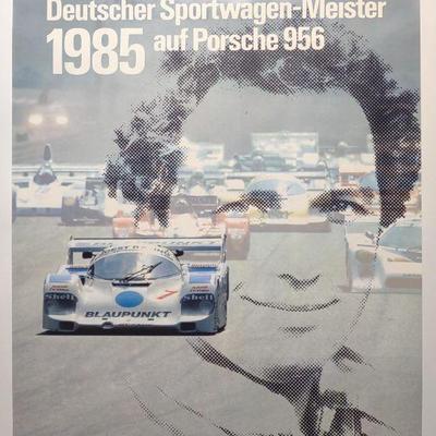 1985 Porsche Jochen Mass Racing Poster 30"x40"