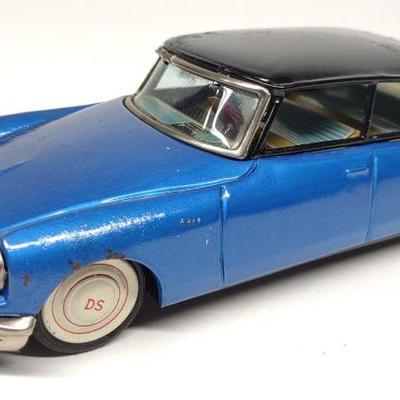 Vintage Bandai Japan Citroen DS19 Friction Toy Car