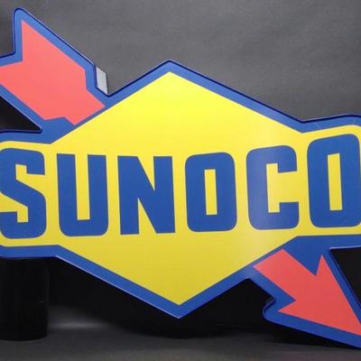 47" Sunoco Custom Lighted Advertising Sign