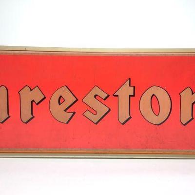 Firestone Tires Lighted Double Sided Sign