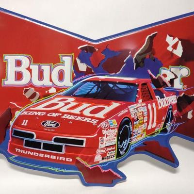 1992 Budweiser Nascar Racing Tin Sign (SST)