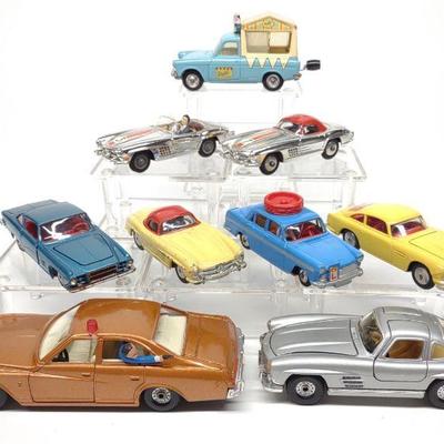 (9) Vintage Corgi Die Cast Toy Cars