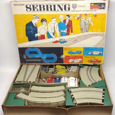 1966 Monogram Sebring Slot Car Set (works)