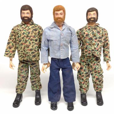 3 1970 GI Joe Sea & Land Adventurer Action Figures