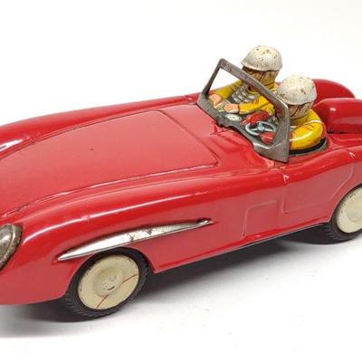 Vintage Japan Tin Friction Rally Race Car Toy