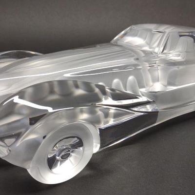 Daum France Coupe Reviera Crystal Car Sculpture