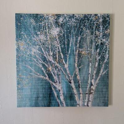 Blue & Gold Birch by Julia Purinton