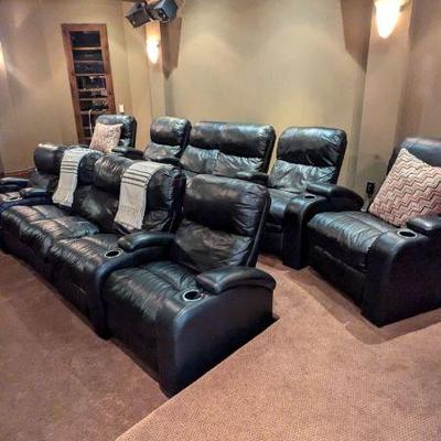 Electric recliners theater seating