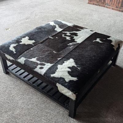 Cow print coffee table