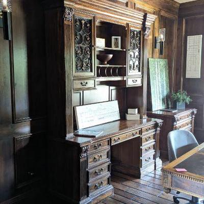 Sligh Laredo computer credenza with hutch