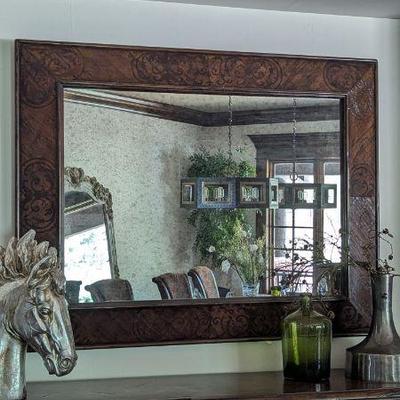 Large wall mirror