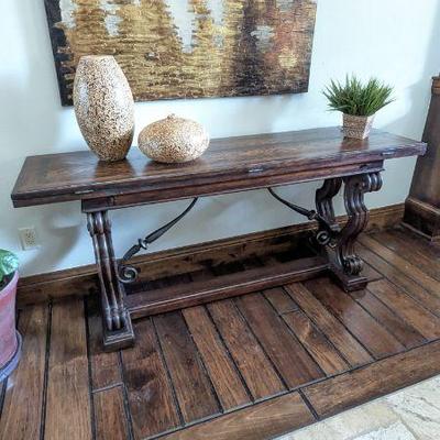 Stanley Furniture flip-top console table