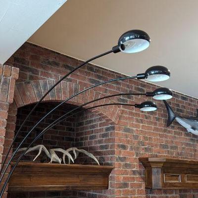 4 arm arc floor lamp
