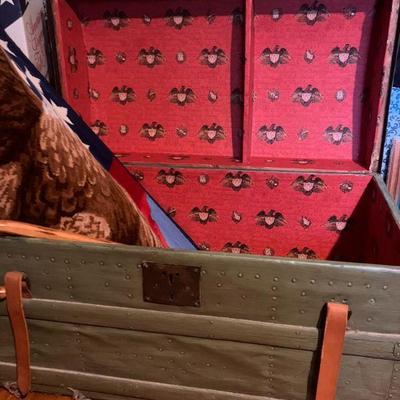 Vintage travel trunk