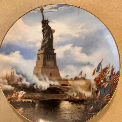 The Unveiling of the Statue of Liberty Plate