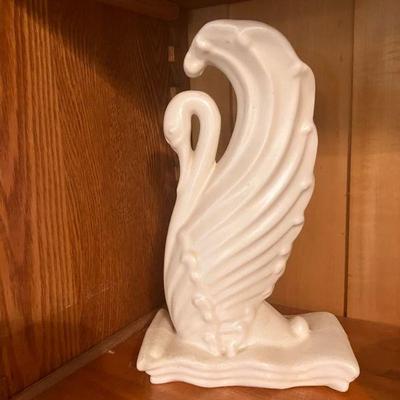 Art Deco Swan Vase