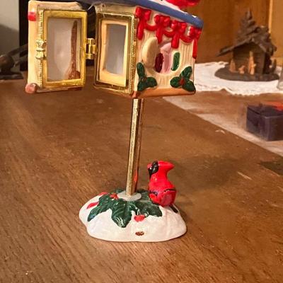 Christmas Mailbox with door open