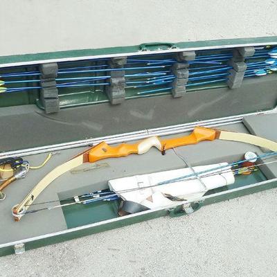 compound bow in hard case