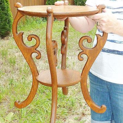 nice oak fern stand