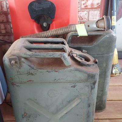 antique gas cans