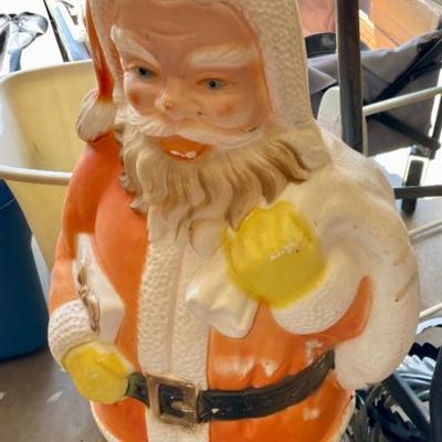 Vintage blow mold Santa
