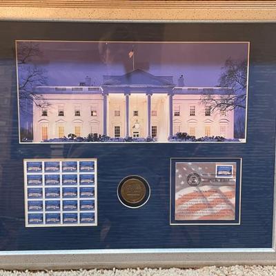 Beautiful White House stamp display