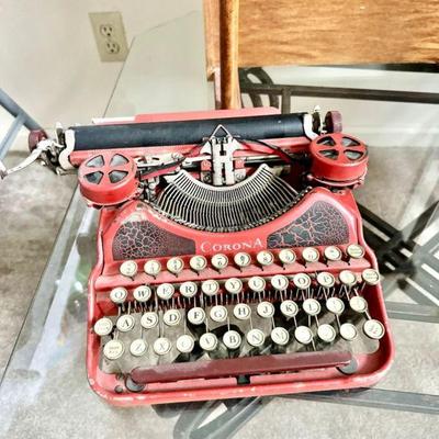 1924 Red Corona No. 4  Typewriter