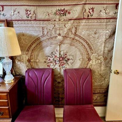 Aubusson Tapestry/Carpet hand tied and finished in back, 106 x 70 approximately 