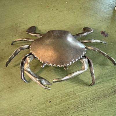 Brass Crab Trinket Dish/ashtray