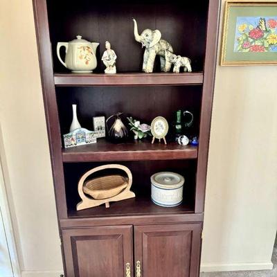 3 shelf Mahoghany cabinet