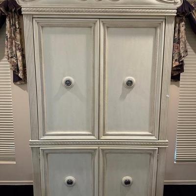 Italian Tuscan Style White Wardrobe
