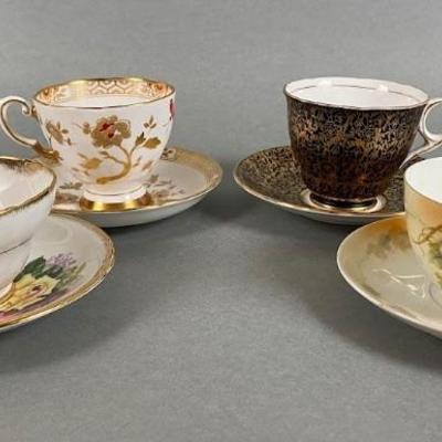 Four Vintage Tea Cups
