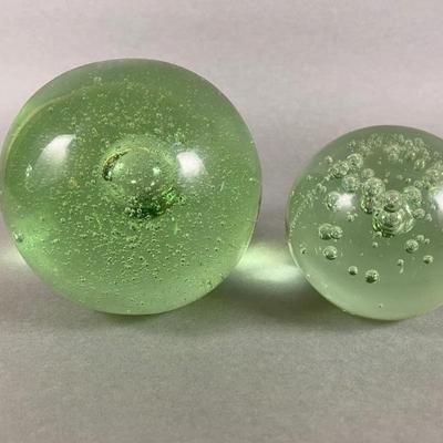 Two Glass Paperweights
