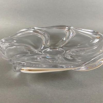 Art Vannes France Crystal Centerpiece Bowl
