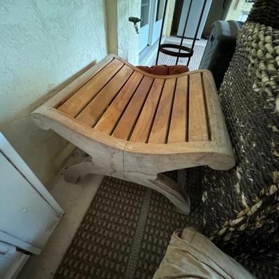 Teak bench