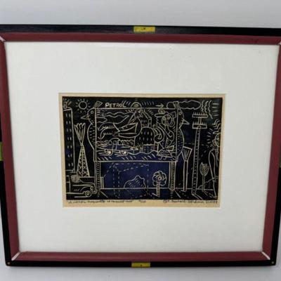 Lino-Cut Masterpiece: il Signor Prosciutto at Tourist Trap - 1988	