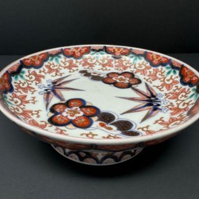Dorsey Griffith Hand-Painted Imari Pedestal Dish	