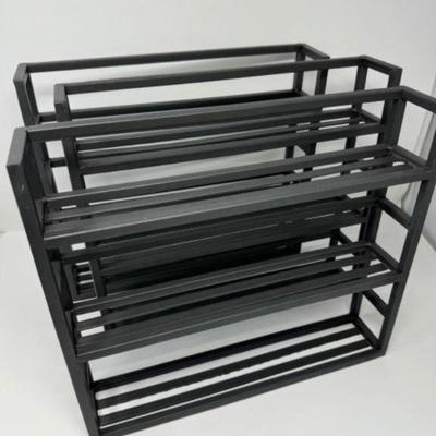 3-Piece Solid Metal Spice Rack Ensemble	
