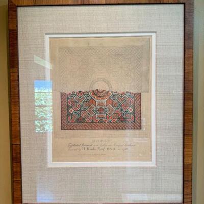 Roman Tessellated Pavement - Gorgeous Custom Framed Art Print 1802	