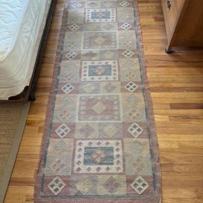 Crate & Barrel Handwoven Long Neutral Runner	