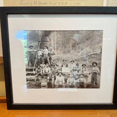 Vintage Darius Kinsey Photograph: Iconic Loggers Scene (1869-1945)	