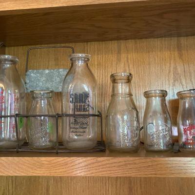 milk bottles
