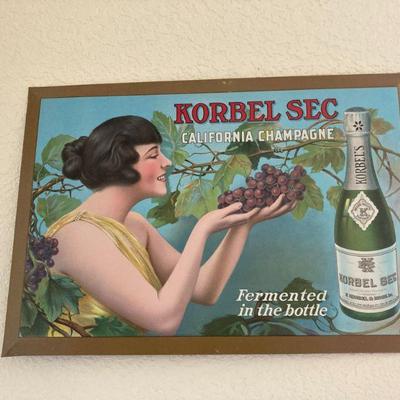 Korbel Advertising Sign