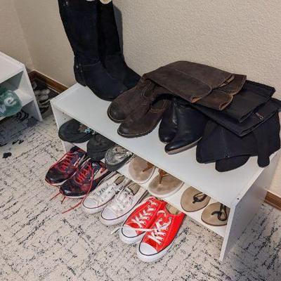 Women's boots and shoes, sizes 7.5-8