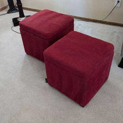 Cube storage ottomans