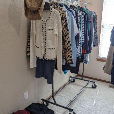 Size M Women's tops: Tahari, NYDJ, Bob Mackie, Vince Camuto, Tommy Bahama, WHBM, Cabi, Jones New York, INC...